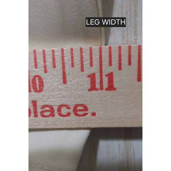 NWT Commense Wide-Leg Cream Women's Pants With Pleated Front & Back Pockets - Picture 6 of 8